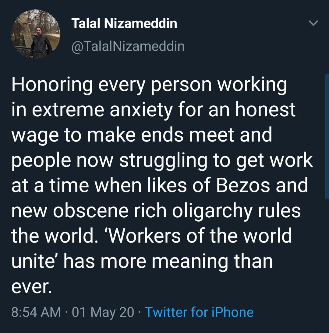 AubWorkers's tweet photo. 0) In commemoration of Labor Day, we extend our utmost solidarity with the daily-wage and permanent workers at the American University of Beirut and their ongoing struggle against their exploitation by the university administration. 
@DrFadloKhuri @TalalNizameddin @AUB_Lebanon https://t.co/jfWX9HFwaG
