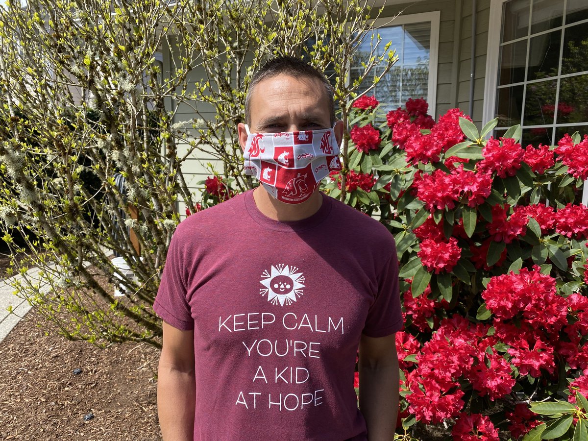 Today’s Friday Funny: I’m smiling in this picture because my ⁦<a href="/WSUCougars/">Washington State Cougars</a>⁩ face mask arrived AND I’m sporting one of my favorite ⁦<a href="/kidsathope/">Rick Miller</a>⁩ T-shirts. Thanks to all of our ⁦<a href="/AWSP_Principals/">AWSP</a>⁩ who continually lead with hope and relationships first! #createhope