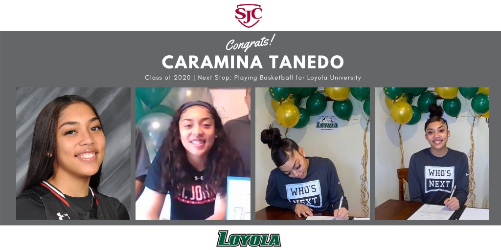 Congrats Cadet, Caramina Tanedo! Yesterday she signed with <a href="/LoyolaWBB/">Loyola Women's Basketball</a>'s team and we couldn't be more thrilled to see her kill it as a Greyhound 🏀