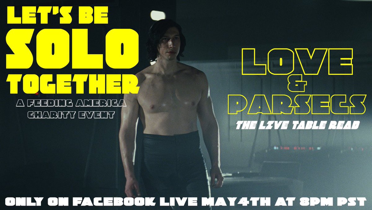 Join me and our cast on Monday, May 4th as we Facebook Live/Zoom Table Read this comedy feature about a couple torn apart when a guy finds out his girlfriend hasn’t seen #StarWars 😅 Your presence benefits <a href="/FeedingAmerica/">Feeding America</a>! #MayThe4thBeWithYou facebook.com/UglyBrownChair/
