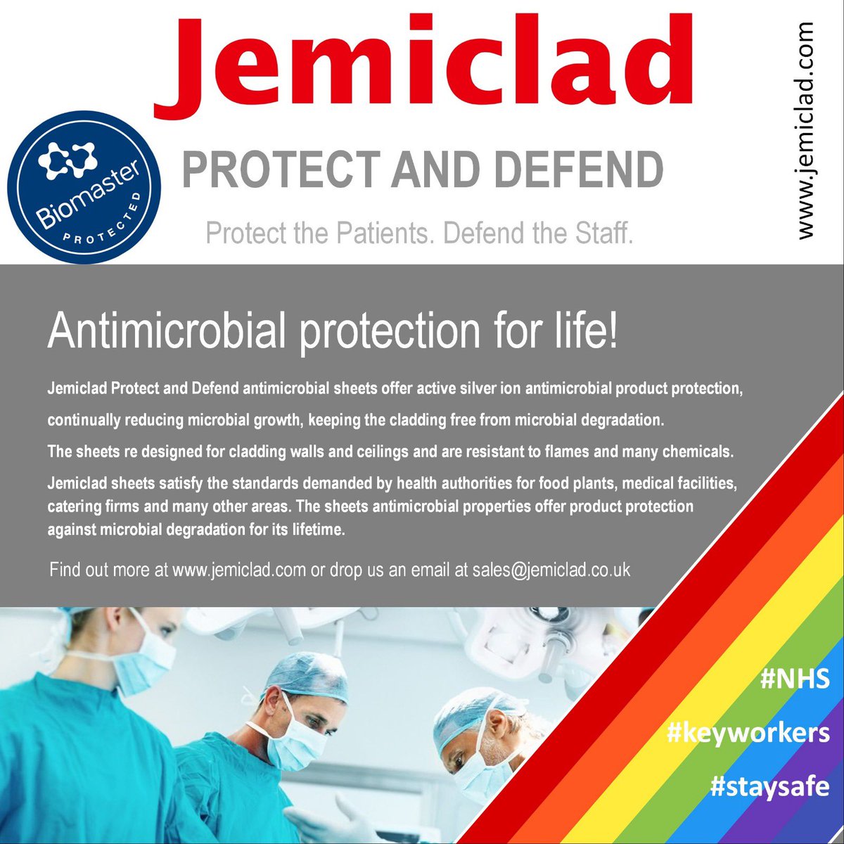 Jemic_Ltd's tweet image. #jemiclad @Biomaster #Antimicrobial #COVID19 #coronavirus