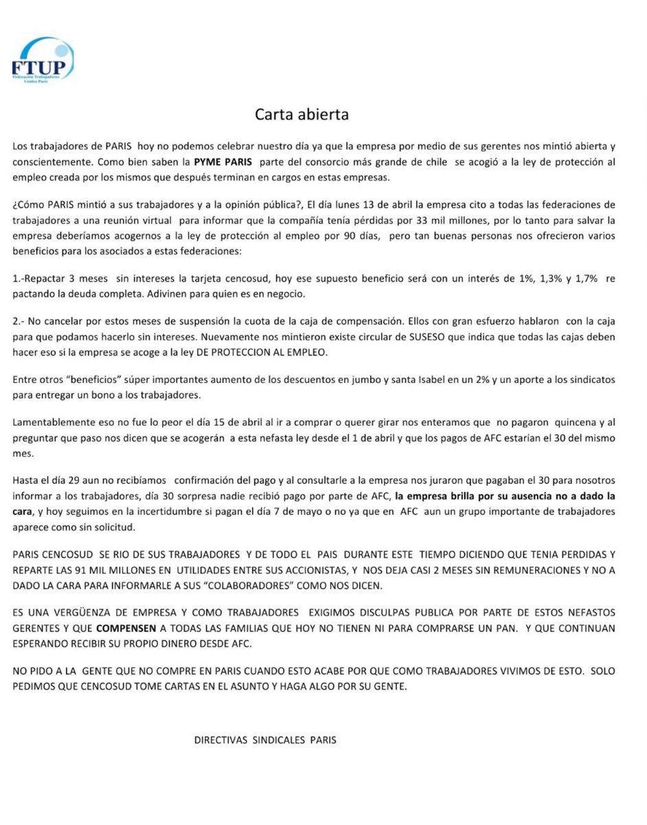federacion trabajadores unidos paris (@unidosparis) on Twitter photo 