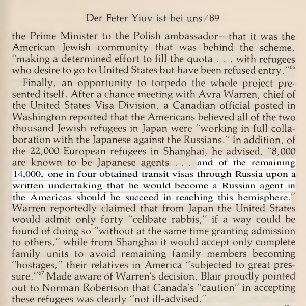 Both US and Canadian immigration officials accused Jewish refugees of being Communist agents in order to deny them entry, echoing and reinforcing the propaganda circulated by Ford, Hearst, and others.  https://www.google.com/books/edition/None_Is_Too_Many/yQfauc7aQ-UC?hl=en&gbpv=1&printsec=frontcover