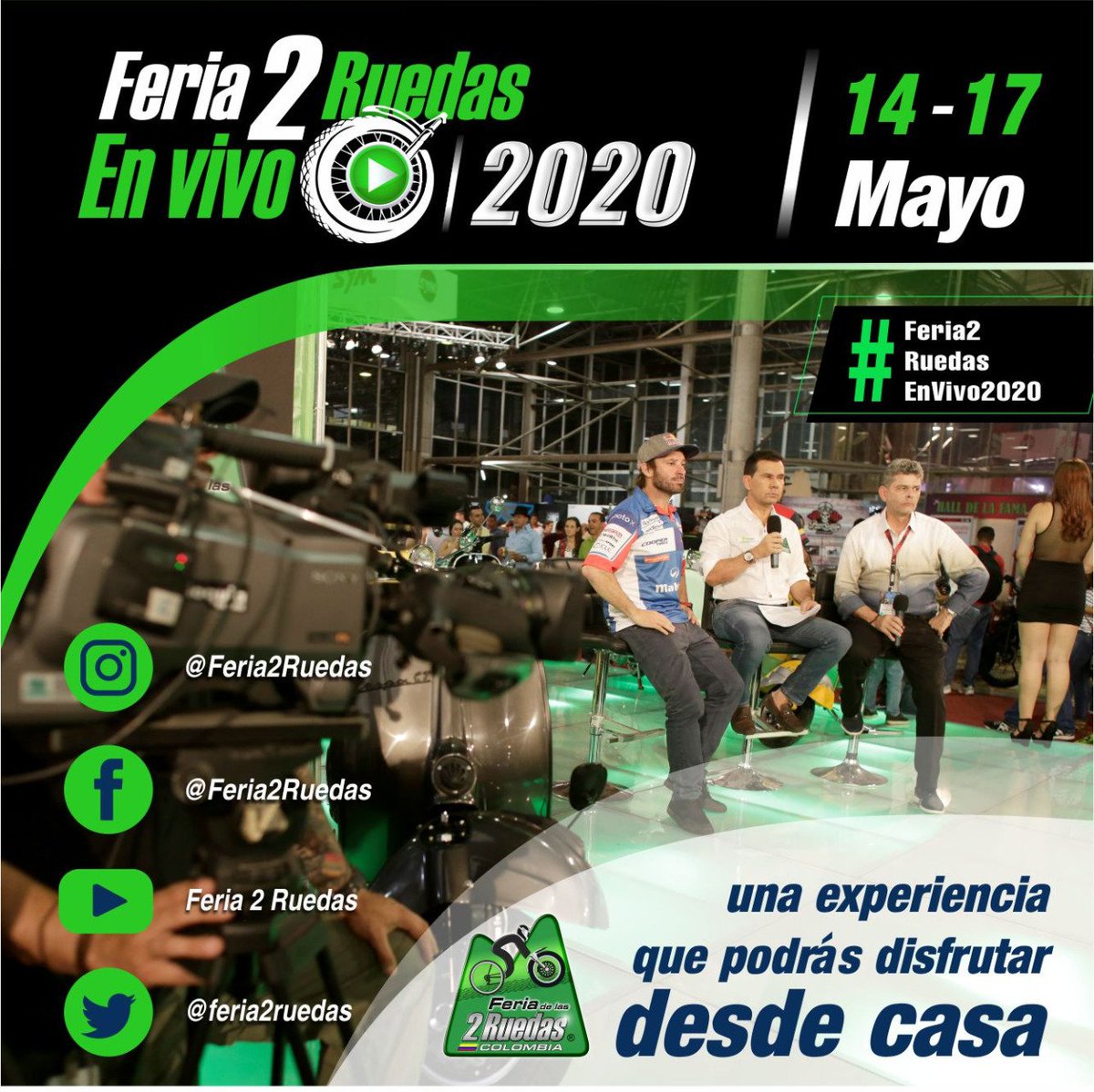 En este proceso de adaptabilidad tendremos #feria2ruedasenvivo2020 un evento sin precedentes que mostrará las tendencias  de esta dinámica industria de la moto en Colombia que ya registra 8 millones de motos. <a href="/PrismaGestionE/">Prisma Gestión Empresarial</a> <a href="/ANDI_Colombia/">ANDI</a> @Fenalco_Ant <a href="/Fedemoto/">Fedemoto Colombia</a>