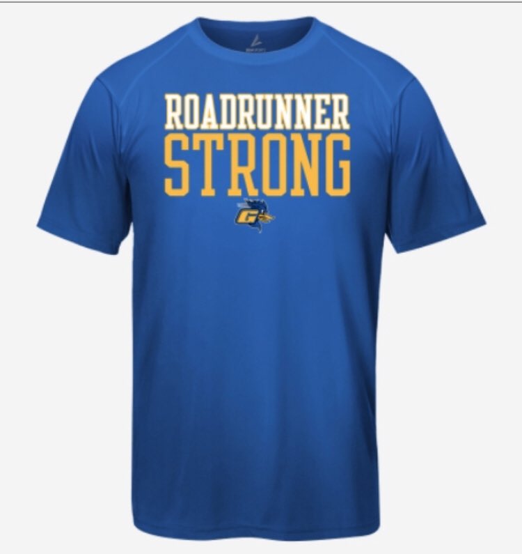 RCRoadrunners's tweet photo. Let’s show everyone we are #RoadrunnerStrong! 
New online store open NOW with our partners @BSNSPORTS only thru May 7th.
Link: https://t.co/oMv1iSdIGu
#RoadrunnerPride @RowanCollege https://t.co/zQIXsRCLgL