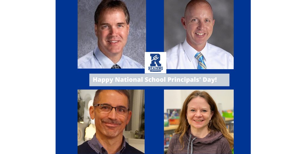 ReadingCSD's tweet photo. We wanted to give a shoutout to @RHS_BlueDevil, @RMS_Davis, @susjane20 &amp; Mr. Kist on National School Principals' Day! We appreciate all you do on behalf of our staff, students, and community! #BlueDevilPride https://t.co/oNuqoMXDXN