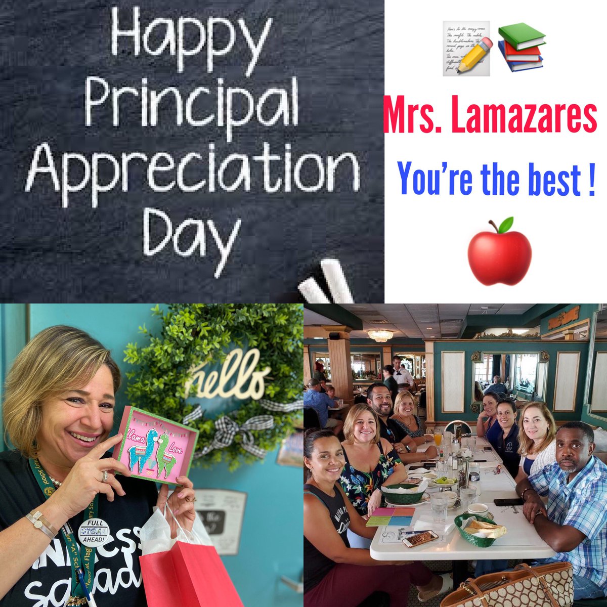HMFlagler_ES's tweet image. World’s Greatest Principal!! 🎉📚👏🏻😎 #AboveAllCompassionate #OthersFirst #LeadsByExample #Dedicated #NationalPricipalsDay #ShesAKeeper  @MiamiSup @MiamiCAO @MDCPSCentral @SusieVCastillo