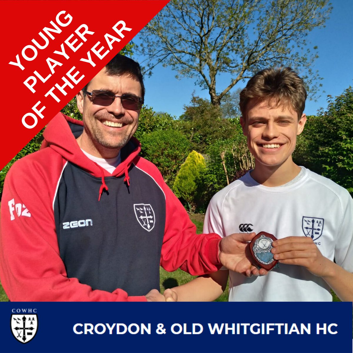 The COWHC Young Player of the Year 2020 is awarded to Jake “Foz Jr” Forsdyke!, being presented his award by Foz Sr!

Congratulations Jake!!!

#croydon #whitgiftian #hockey #awards #stayathome #winners