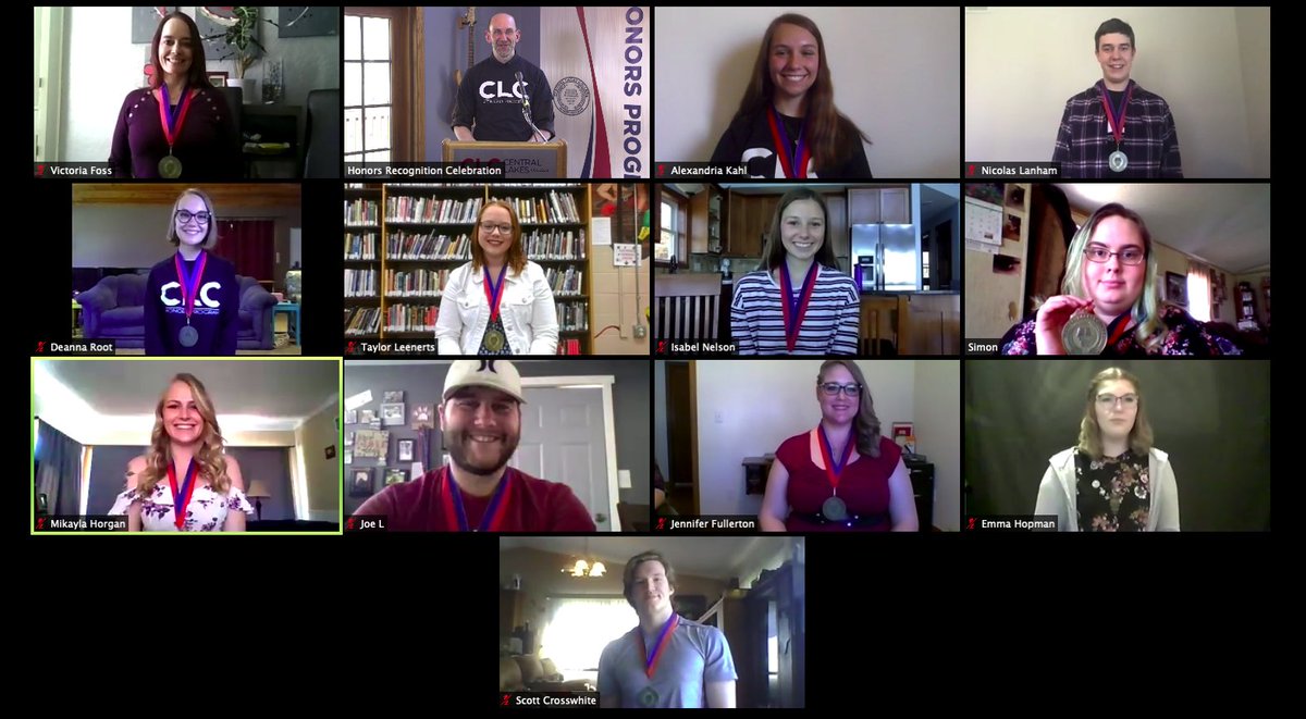 clcmnedu's tweet photo. Congratulations to our Honors Program graduates, who received their medallions at the spring celebration!
Traditionally, this very special event is held in person, but this year we celebrated via Zoom.
#CLCstrong #clcmoment https://t.co/wsb0Q1Uk7K