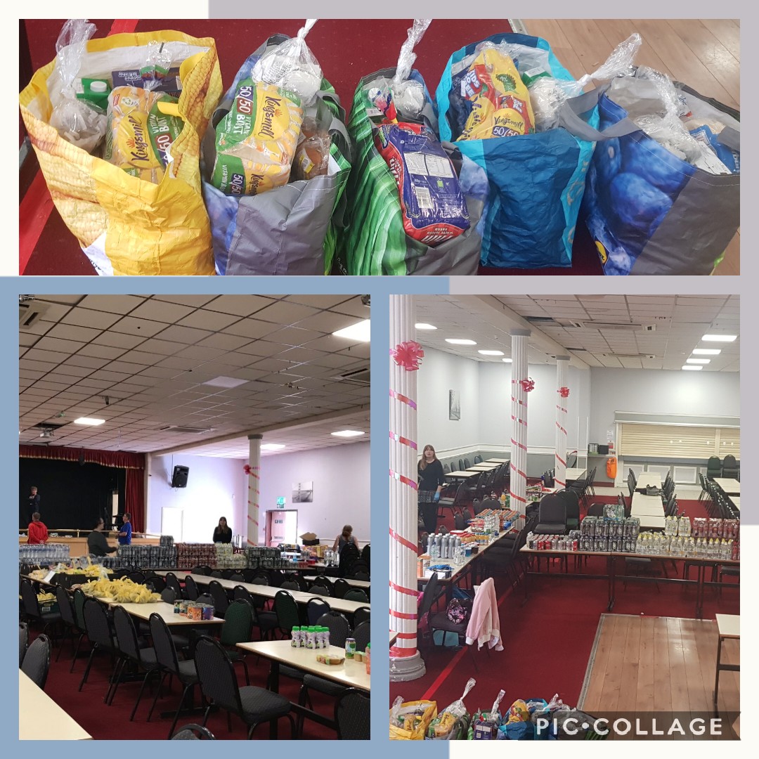 Tirdeunaw's tweet photo. YGG Tirdeunaw yn gweithio gyda'r gymuned leol heddiw er mwyn cefnogi banc bwyd Penlan @BankPenlan drwy ddarparu bwyd o @asda drwy ein partneriaeth â @FareShareUK #tirdeunaw #ygymuned #partneriaeth https://t.co/ByI3PjOeTy