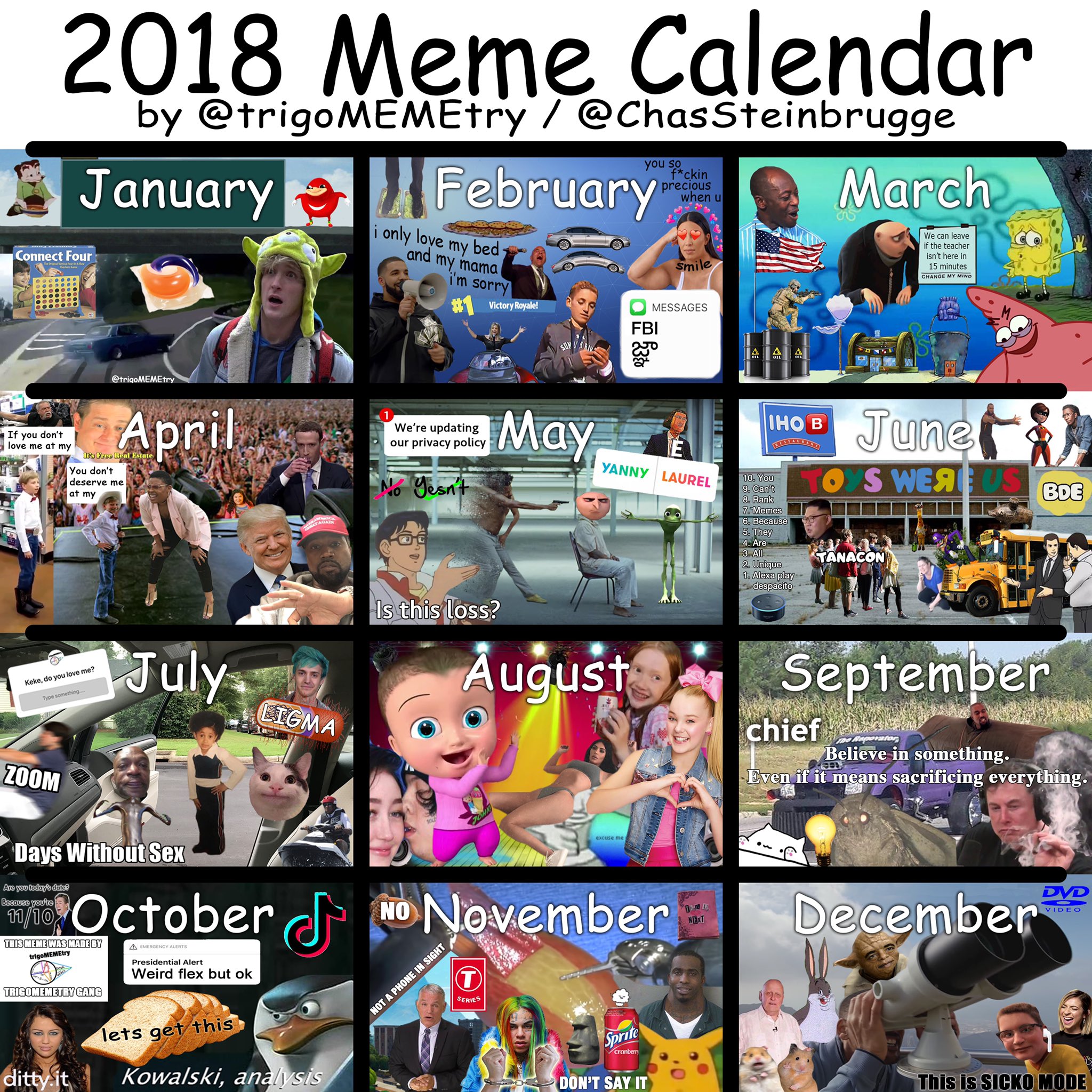 Trigomemetry On Twitter: "Meme Calendar Update :) Https://T.co/D04Cmkuess" / Twitter