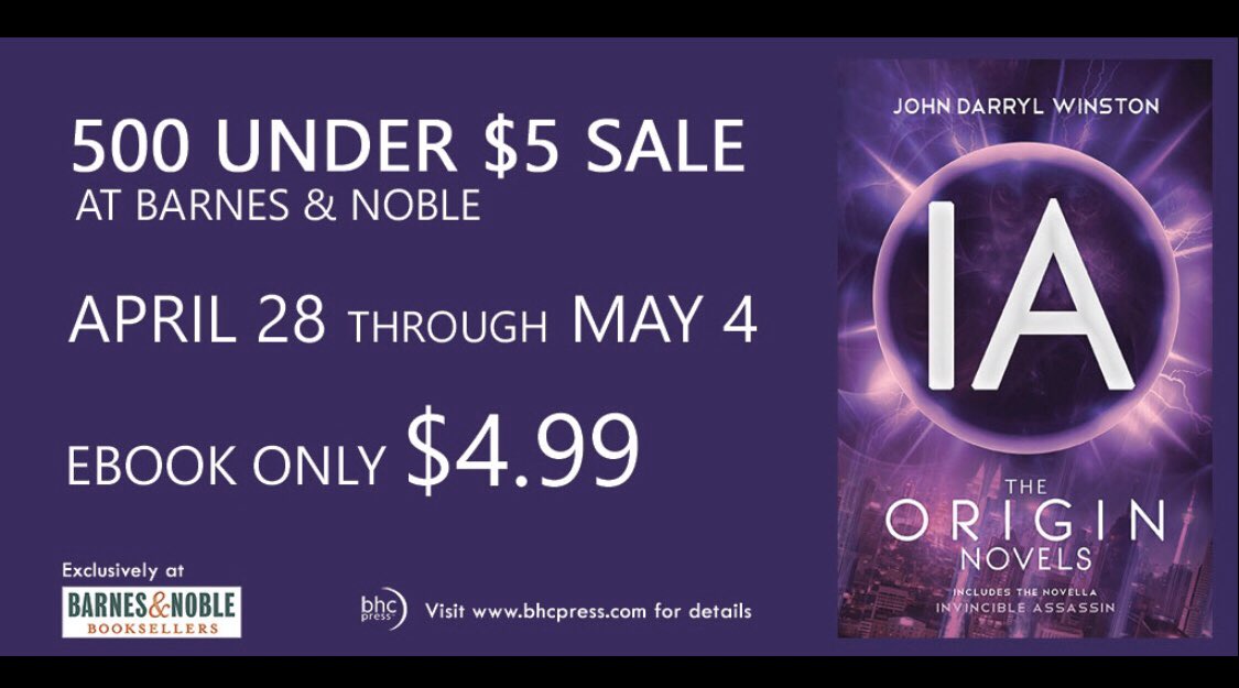 Check out these numbers: 235,865 words, 886 pages, 4 books (Initiate, B.O.S.S., Union, &amp; Invincible Assassin) = IA: The Origin Novels. Need more? Rated 4.9 stars. #SciFi #MiddleGrade #YA at its best.
bit.ly/2Ydzj0C
amzn.to/3cXI3fp
