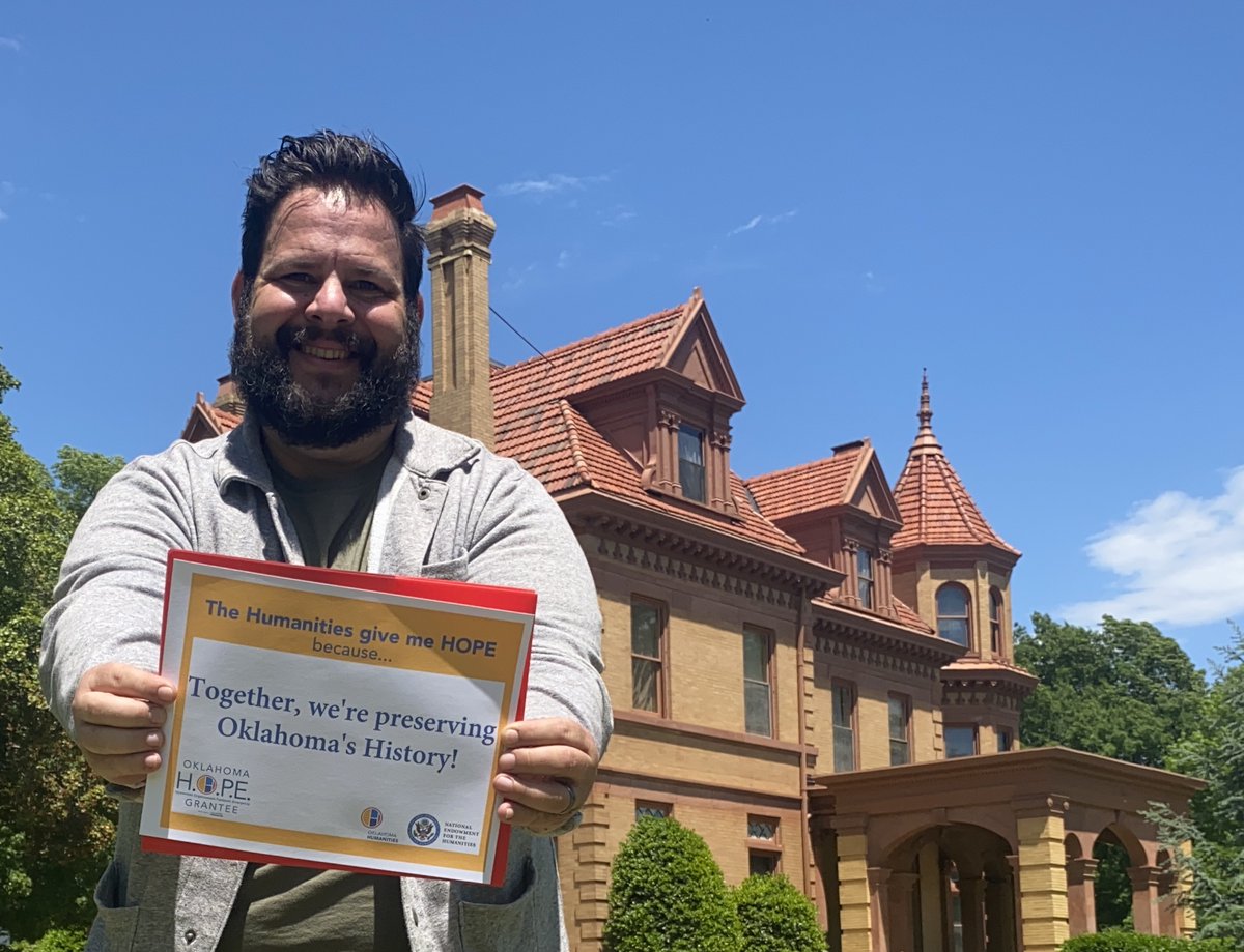 PreservationOK's tweet photo. Many thanks to @OKHumanities and @NEHgov and their support in keeping Oklahoma's historic sites secure for future generations! 
#HOPEinOK #NEHCares https://t.co/cM6mbWu61v