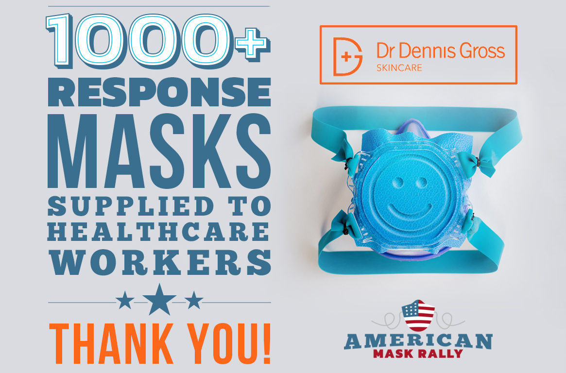 Thank you @DrDennisGross for becoming a sponsor! Because of his support, 1200 medical workers in the #NYC and #NJ Metro area will receive FREE masks! Thank you, Dr. Gross! #GetThemPPE #DGSkincare #BeTheChange
