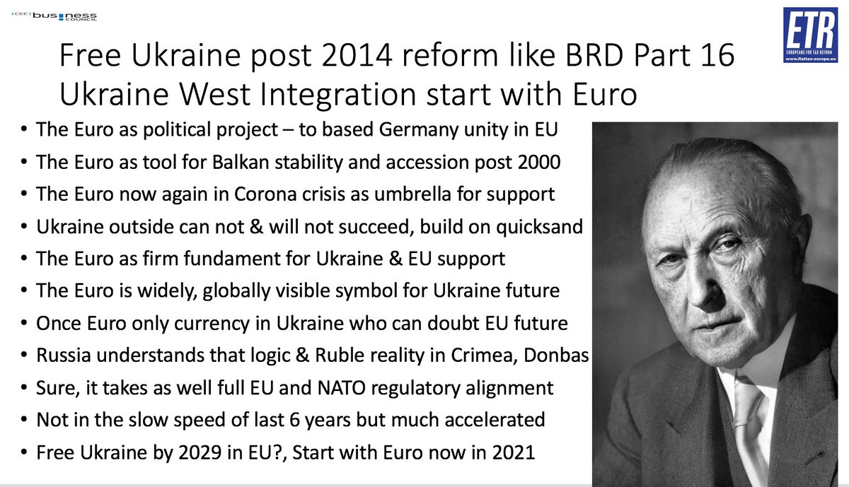 GunterFehlinger's tweet photo. @cepa @YelchenkoUN @RolandasKr @AmbWilczek @apolyakova @UKRintheUSA @PolishEmbassyUS @LTembassyUS @USEmbassyKyiv @USEmbassyWarsaw @USEmbVilnius @PowerVertical @CorinaRebegea @MSnegovaya @OSyczewski and yes it started with the Mark in 1948 and it starts with the Euro today for Ukraine and yes Lithuania you can help by supporting #Euroization of Ukraine with providing political backing in Frankfurt and with physical Euros, and yes Poland you can help by joining Eurozone in 21 https://t.co/q34ObcISj7