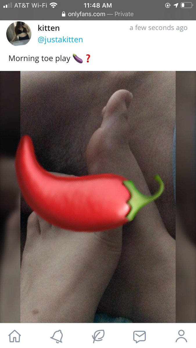 justakittenm's tweet photo. Video posted this morning! Sub to my #onlyfans account to see the whole video 😘 #feet #footjob https://t.co/nDgIgIDjfG