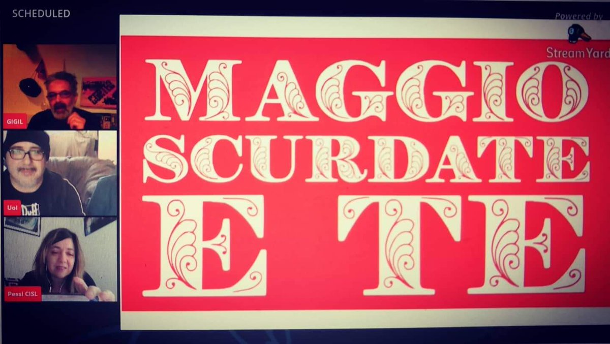LuisCoccia's tweet photo. Maggio scurdate e te! #PrimoMaggio #1maggio #1maggio2020 https://t.co/KL9tFaZqmT