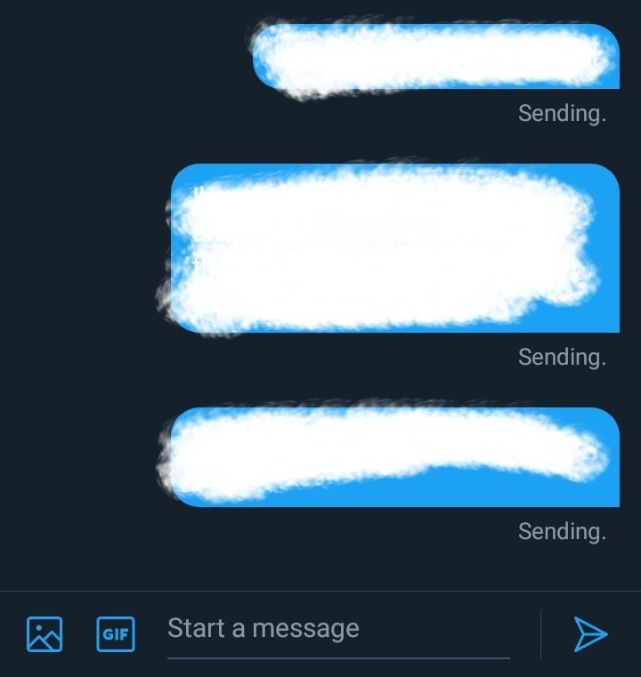 @shinobizzy i dmed u last week (?) and a while ago but twitter is really testing me lmao all of my messages are on forever 'sending' mode. 🤦‍♀ i miss you too!!