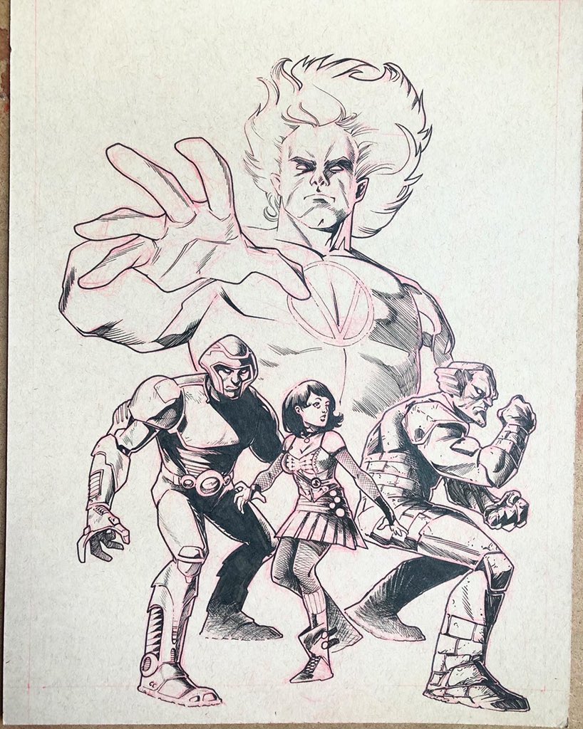 ajalburquerque's tweet photo. Other than the #sixfanartschallenge I’m also accepting commissions. Like this one, based on my buddy’s @bltorres82 book Oblivion. DM or email me to ajastudio44@gmail.com to get yours. #commissionartist #commissionsopen #creatorownedcomics #originalartforsale #commissionsforsale https://t.co/ACPb4TR6pS