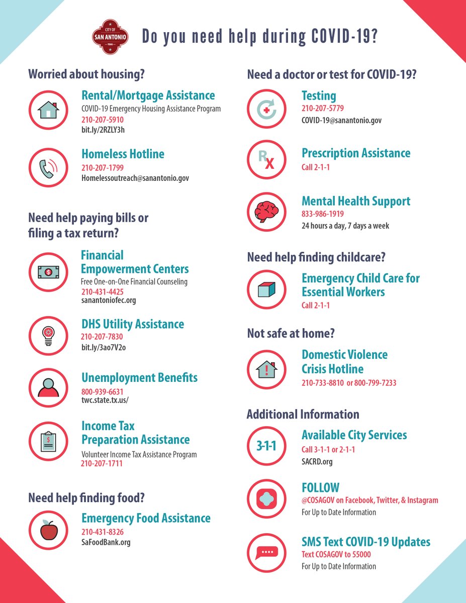 Northside ISD (@nisd) on Twitter photo #NISDFamily- <a href="/COSAGOV/">City of San Antonio</a> has compiled this one-page resource for families needing assistance. We also have a Community Resources section at the bottom of our COVID-19 website- nisd.net/news/breaking-… #NISDFamily- <a href="/COSAGOV/">City of San Antonio</a> has compiled this one-page resource for families needing assistance. We also have a Community Resources section at the bottom of our COVID-19 website- nisd.net/news/breaking-…