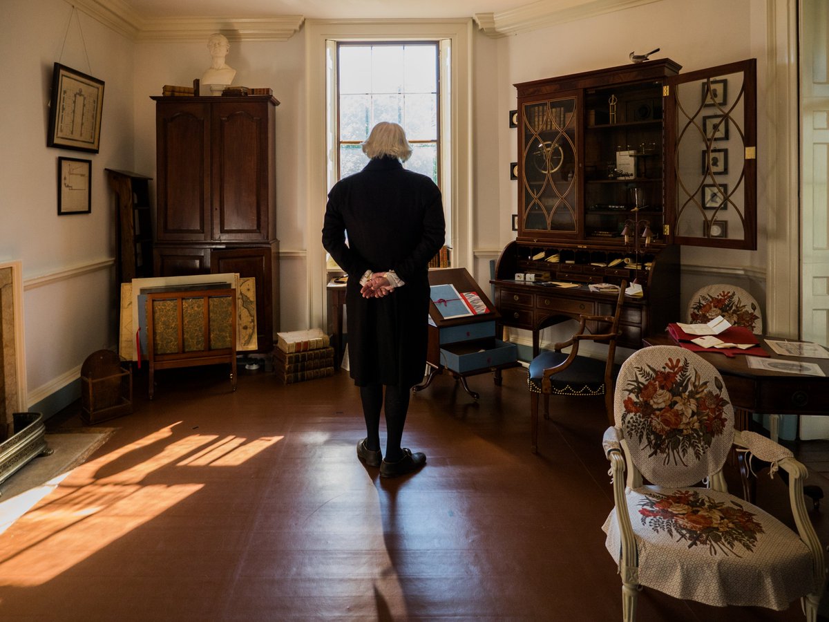 Many people face the new challenge of how to stay connected despite distance &amp; limited in-person communication. Jefferson faced similar limitations—especially at Monticello. Charlottesville, far removed from the bustling cities of early America, was considered the frontier. (1/2)