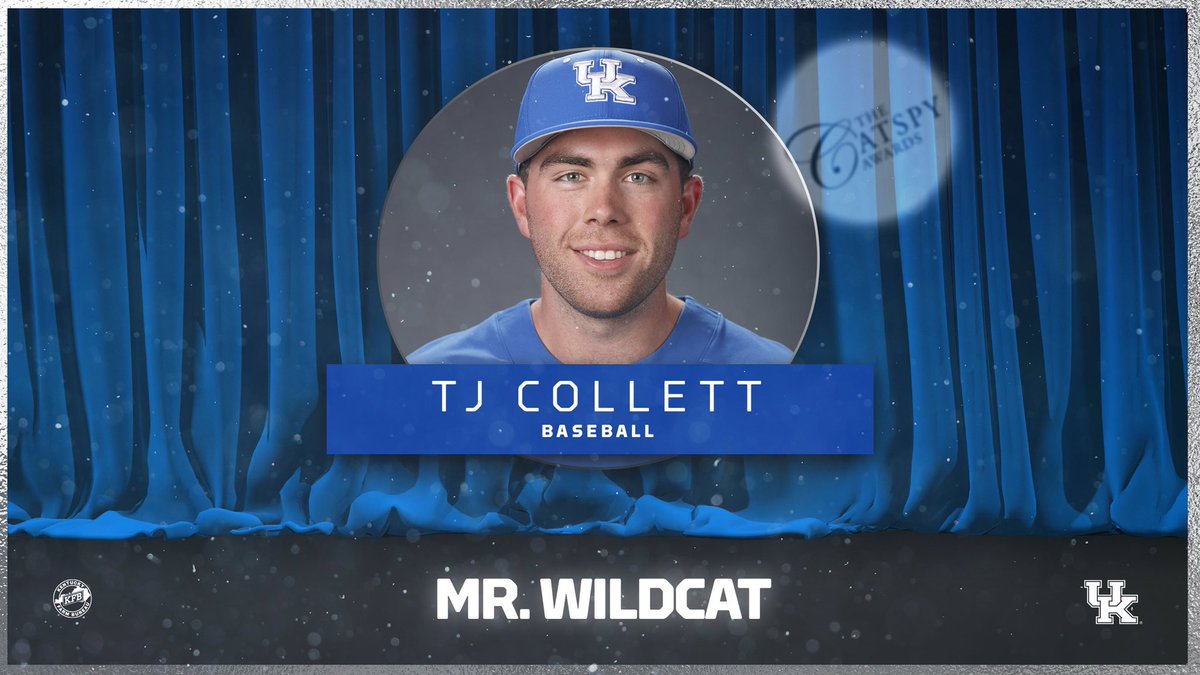UKBaseball's tweet photo. Congratulations to @CollettTj on being honored as Mr. Wildcat! He is one of three UK student-athletes to earn the prestigious award for his work on and off the diamond. #WeAreUK https://t.co/KT6EYk1RG8