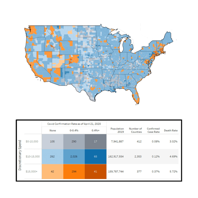 claridge_tj's tweet photo. To inform your engagement and re-opening strategy, we set out to uncover the status of overall physical and economic health on the US by county. Get @Merkle's #COVID19 dashboards now: https://t.co/3W2DCw4Nlh https://t.co/UenAtitCV1