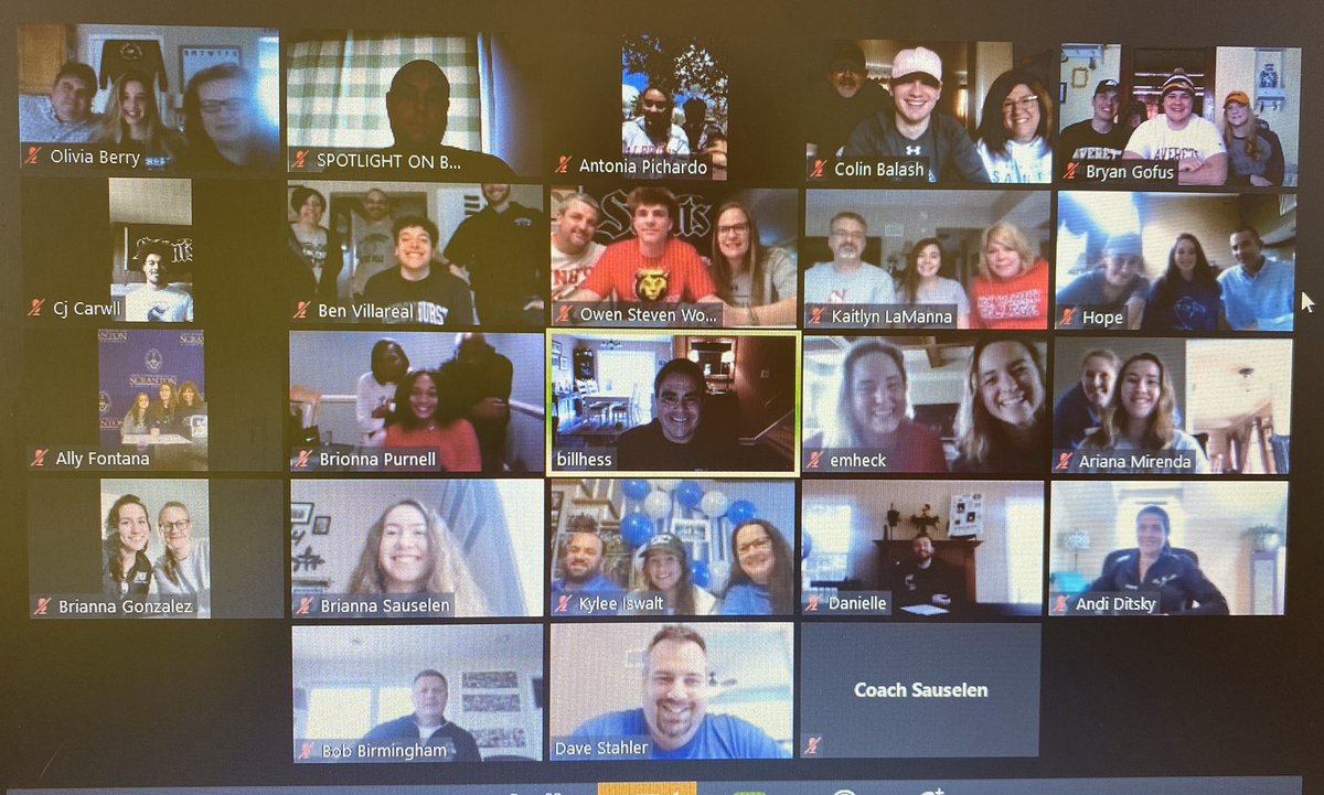SpotlightBerks's tweet photo. Today, senior athletes from @WeAreBC55 participated in a Zoom meeting to celebrate the commitments to their respective colleges. Congratulations to all Saints, and best of luck at your new schools. https://t.co/ySXFBEKUKi