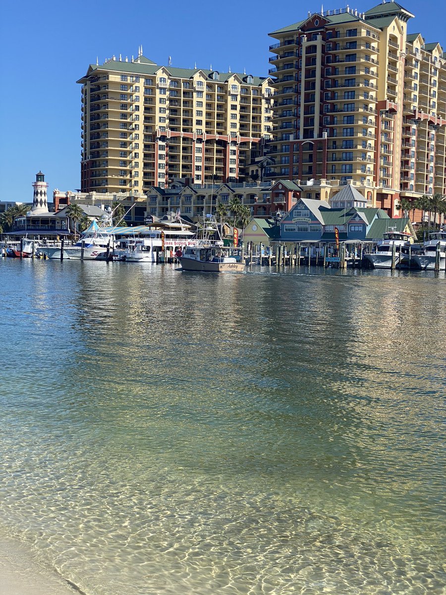 Beaches are back open in Destin so we went to check out the view from across the Destin Harbor for the first time in more than a month!