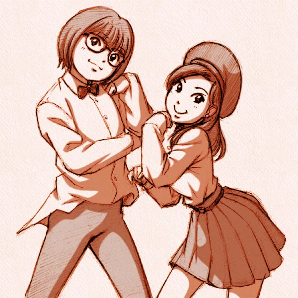 加賀さん小田さんの踊ってみた描いてみました。 