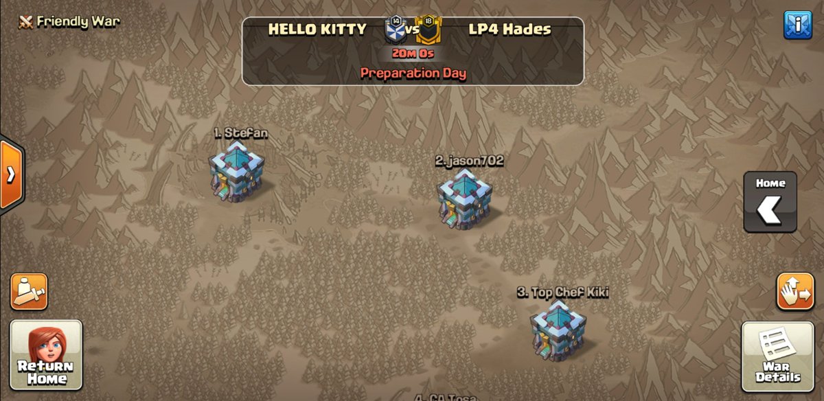 HelloKitty_CoC's tweet image. CWL Gladiator week 6, best of luck to our friends over at @LP4_Hades 🔥🔥