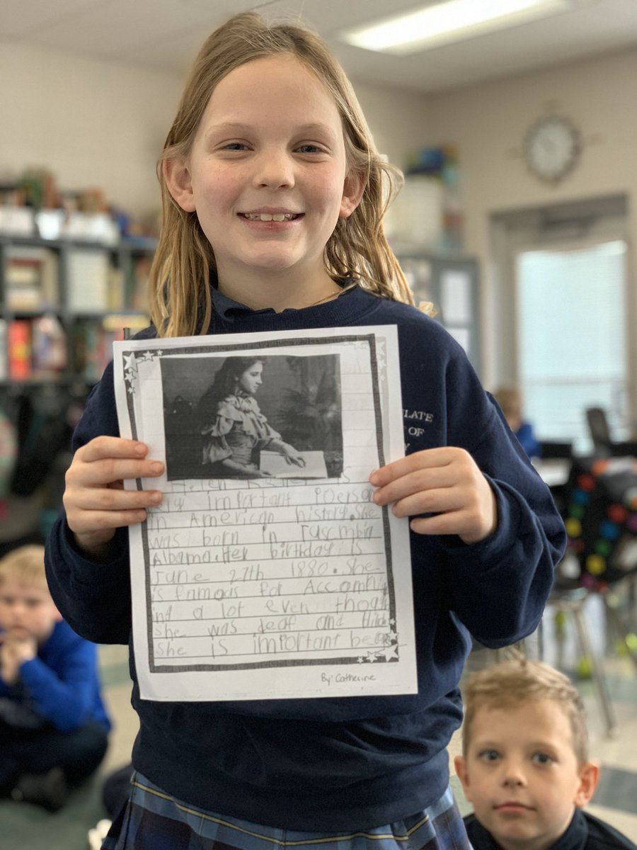 mfharsh's tweet photo. Really miss seeing these sweet smiling faces in our classroom. This was from our presentation on our famous American writing. #missmystudents @ihm_school https://t.co/rld8MP02kv