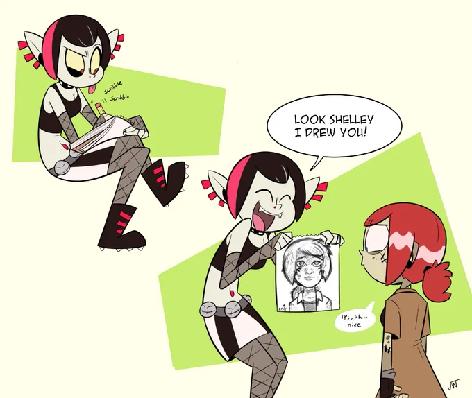 Ami's a drawer 
#monstergirl  #vampire #Frankenstein 