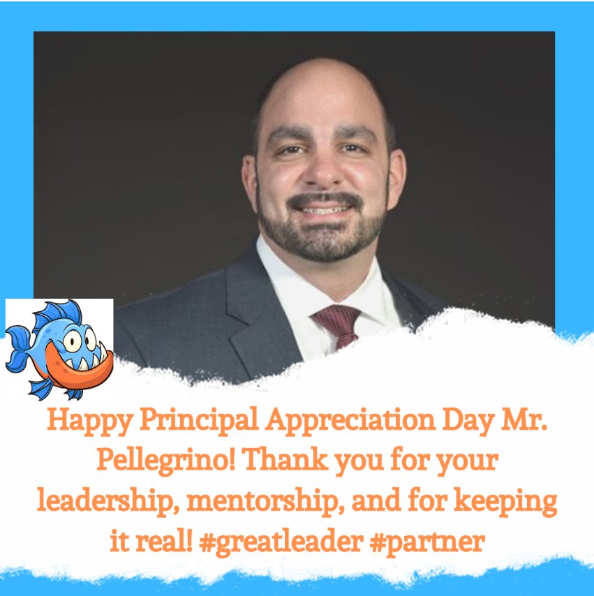 Happy Principal Appreciation Day!! @WaxpoolES #greatleader #piranhapride 💙🧡