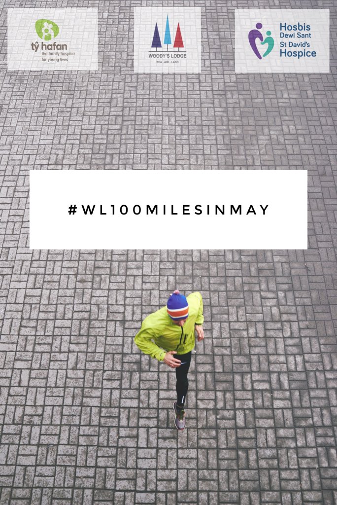 Join us and do #WL100MilesInMay run,walk,cycle 100 miles, that’s just 3.22 miles a day throughout the month of May. Raising money for #WoodysLodge <a href="/tyhafan/">Tŷ Hafan Children's Hospice</a> and <a href="/StDavidsHospice/">St David's Hospice | Hosbis Dewi Sant</a> follow the link for more info uk.virginmoneygiving.com/charity-web/ch…