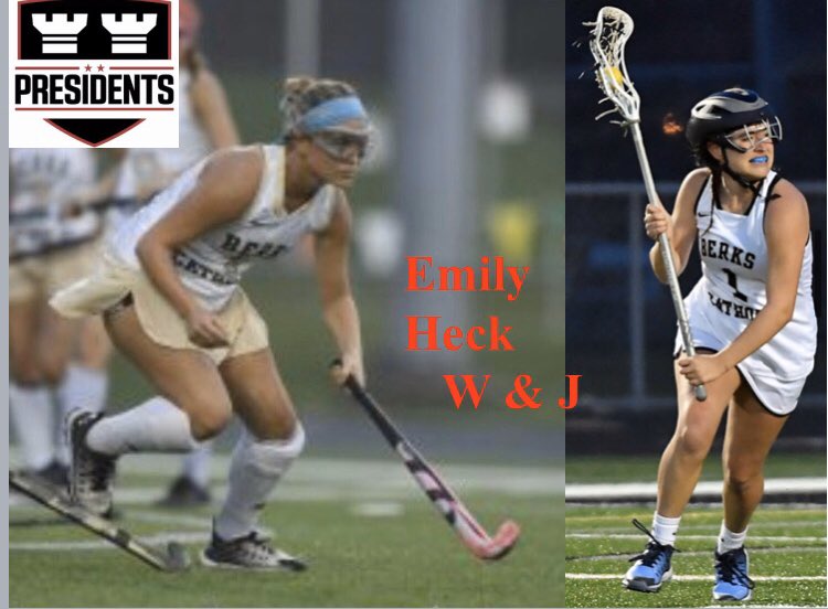 Congratulations to #greatsaint Emily Heck!  It’s a great day to be a Saint! 🏑🥍  #signingday