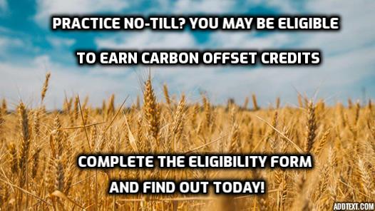 Renterra's tweet image. Attention Sask Farmers: Carbon Offset Opportunity!
Practicing no-till farming? You may be able to generate carbon offsets. Take a minute - click on the link below to see if you qualify. Don't miss out on this chance to earn additional revenue in #plant20 !
tinyurl.com/y9wyjlom
