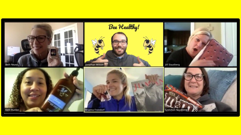 Self care with the third grade team!! #BeeHappy #SelfCare #Weare3 <a href="/jstautberg230/">Jill</a> <a href="/gretch_sou/">Gretch</a> <a href="/MrsHunter15/">Mrs.Hunter</a> <a href="/BethNeyer/">Mrs. Neyer</a> <a href="/RethinkingClass/">Jon Wilson</a> <a href="/TRLSDjackets/">Three Rivers</a>