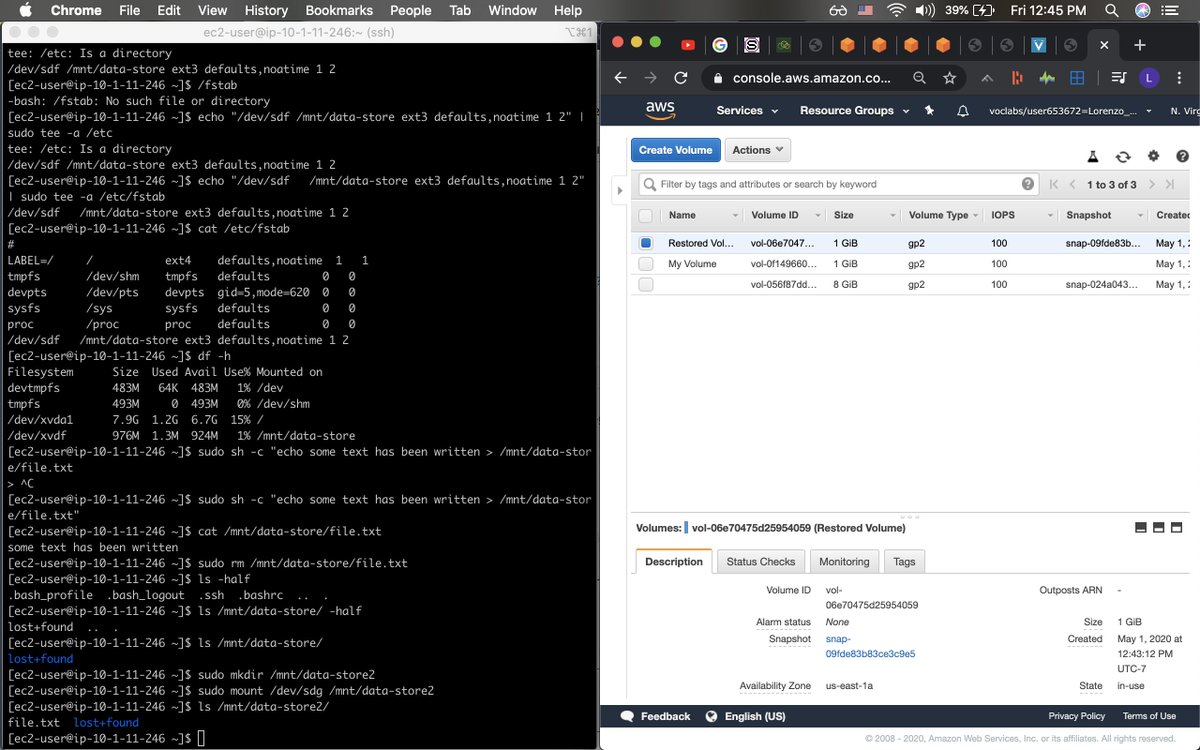 manoroforchids's tweet photo. #100DaysOfCode #R2D23

Studying via AWS Labs, this one was on EBS Volumes, going to take a break, next up is one on Amazon RDS, and then, well, moar studying.✌️🏿 https://t.co/L34GM7jMsL