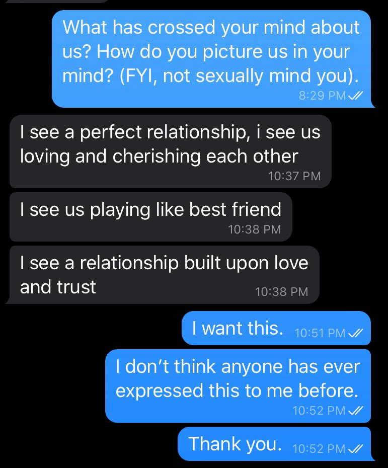 sweeetbea's tweet photo. How to win a woman’s heart. His words melted my heart. Side note: I have not met him in person yet. We just started talking online this week. Tomorrow we have a date to video chat. #CouldHeBeTheOne? https://t.co/mbc15T2DqP
