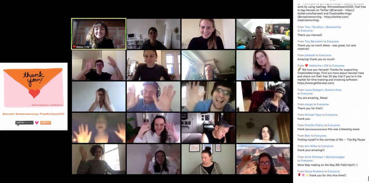 everydaybeans's tweet photo. I had such a special time facilitating QuaranTime Capsule building with so many wonderful @creativemorning humans.
Thank you @harvest for supporting this beautiful global community!!
#timewellspent2020 https://t.co/AKdb8HcRQh