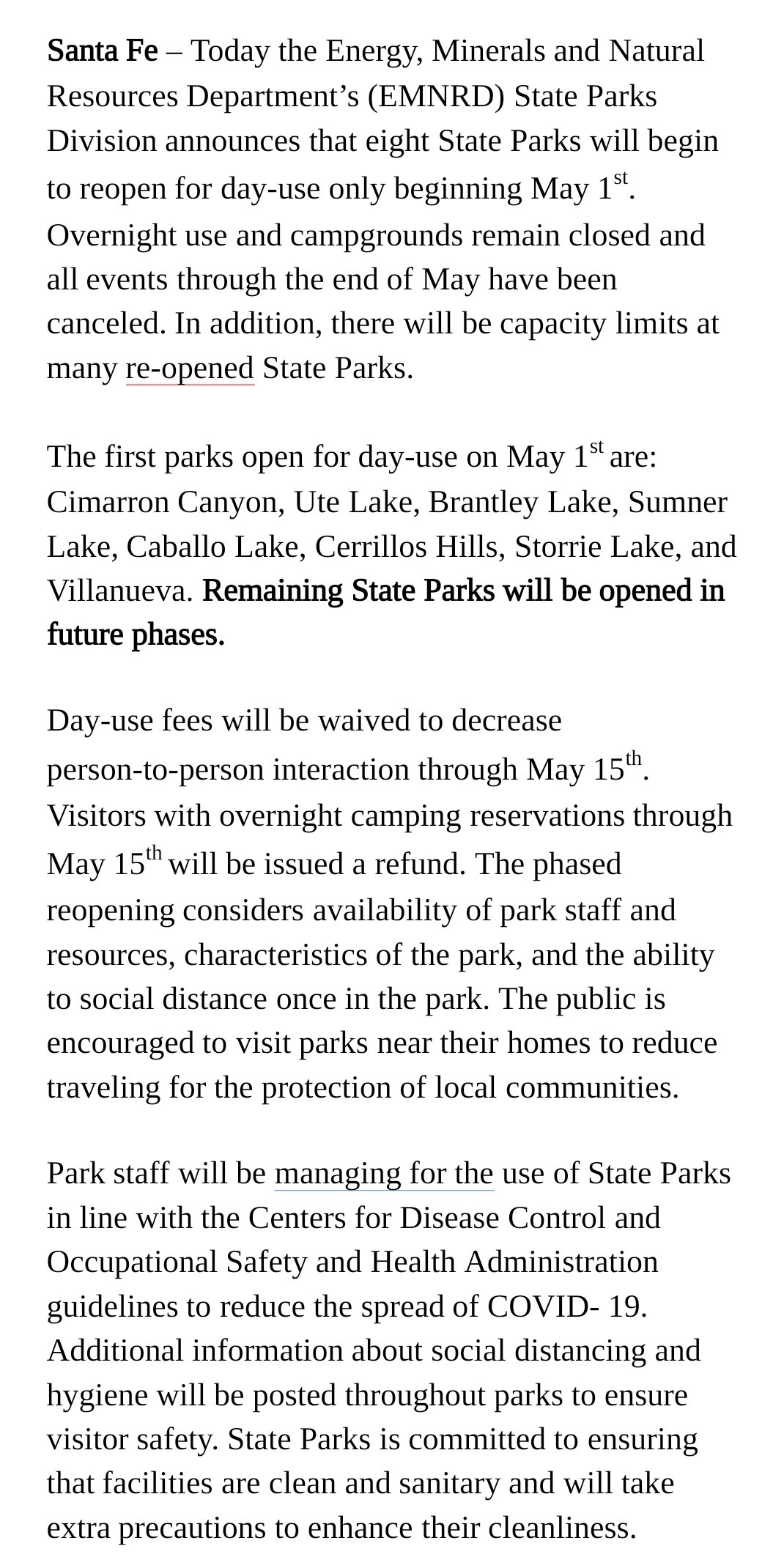 NM State Parks on Twitter "For more information visit https//t.co
