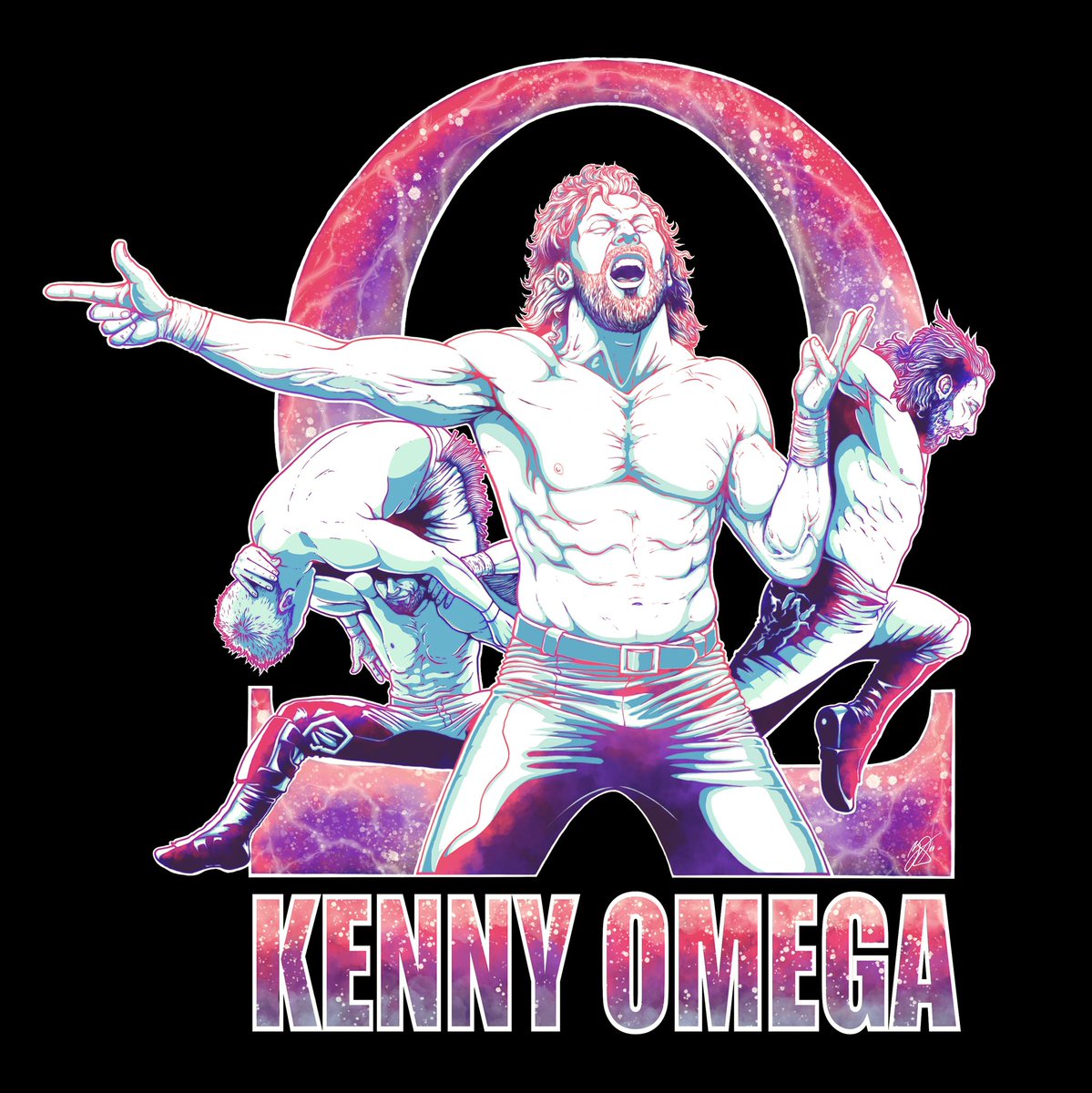 zach_smithson's tweet photo. Happy Friday! I’ve got my art on the new Kenny Omega shirt out today on PWTees! Huge thanks to Ryan, Kenny, and AEW!
https://t.co/fFMGRiUW75
@KennyOmegamanX @AEWrestling #kennyomega #allelitewrestling #AEW #AEWDynamite #prowrestlingtees #illustration #DigitalArtist #zachsmithson https://t.co/hyx85iZAJr