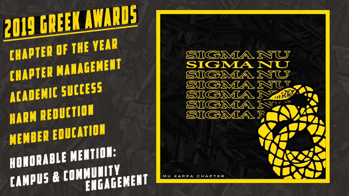 We are beyond proud to announce that we took home some hardware this year, notably CHAPTER OF THE YEAR