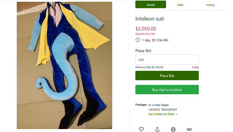 Moon2Umbriel's tweet photo. Inteleon suit of fun-made for sale. available @TheDealersDen More photos : https://t.co/ErHUhPgDgE

Get it Here: https://t.co/nTNbOH04bP

#thedealersden #fandom #auction https://t.co/OddB3AIQjr