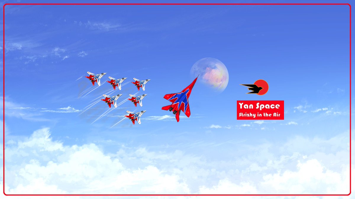 Yan_Space's tweet photo. Special musical art collaboration  between  the STRIZHY (swifts) Aerobatic Team, musician Yan Space and Storm Production. It’s very symbolic date because STRIZHY flies by legendary MiG 29 and official movie is dedicated to their 29-th Birthday.  https://t.co/KwRc0uoKYG https://t.co/JbEtccrOP9