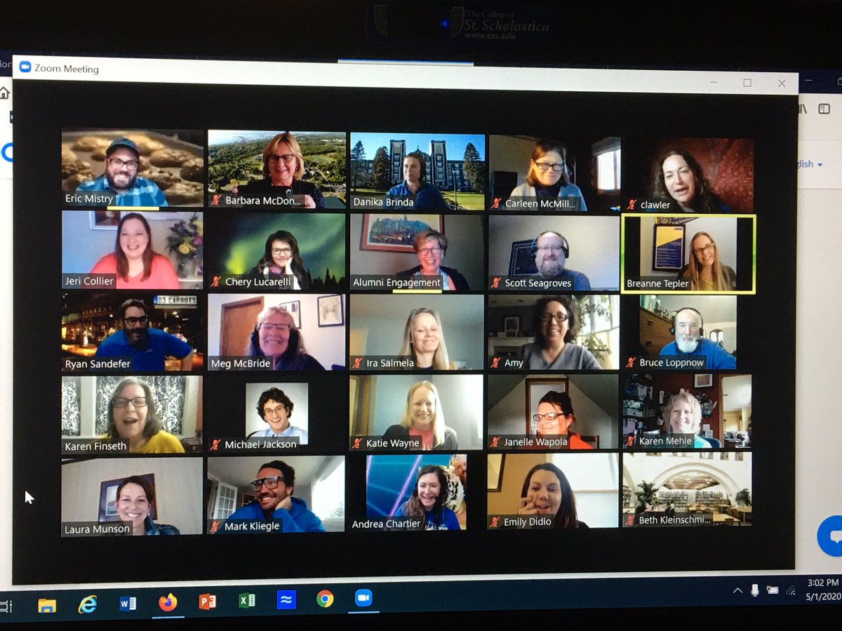 PrezBMcDonald's tweet image. Building #CSSCommunity @StScholastica with our Friday afternoon happy hour 💙💛! So good to see everyone and share fun stories! #SaintsRiseUp