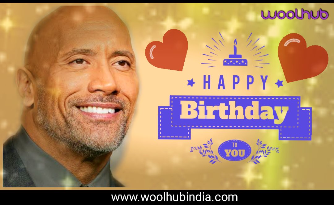 Woolhub's tweet photo. Happy birthday Dwane Johnson "The Rock". Count your life by smiles, not tears. Count your age by friends, not years. Happy birthday! 
#DwaneJohnson #TheRock #birthday #wwe #woolhub https://t.co/cYzKNrNt01