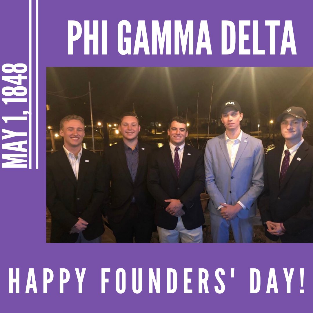 Happy Founders’ Day to the men of Phi Gamma Delta! Today they are celebrating 172 years of brotherhood!  <a href="/FijiODU/">ODU FIJI</a>