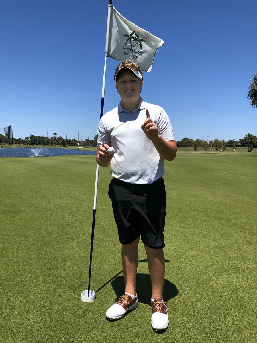 ACE! Hole 14 at Jax Beach GC. 166 yards. 8 iron. One-hop into the raised cup. #3